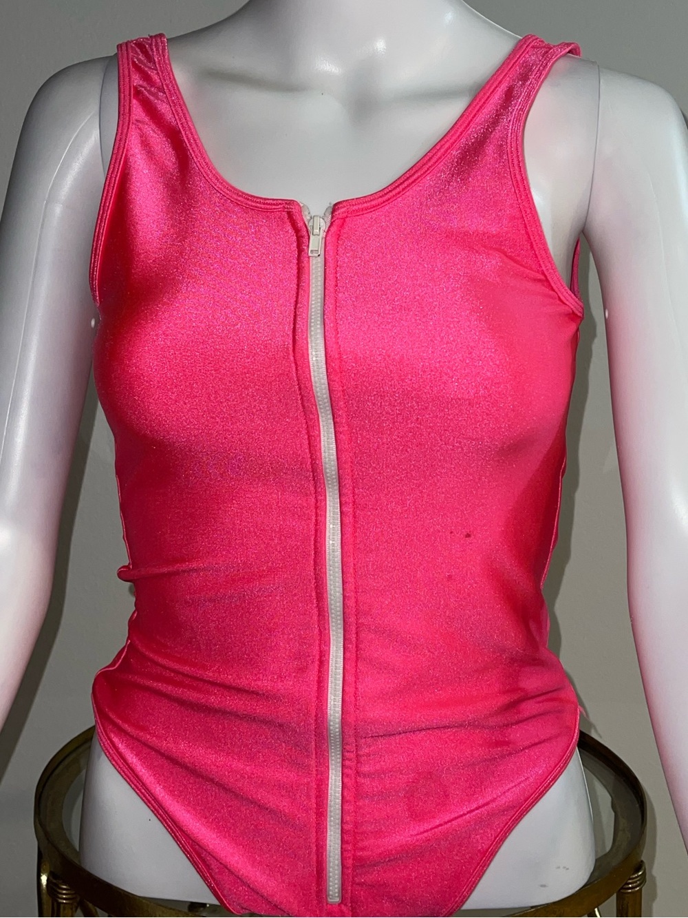 Nylon Pink America Apparel Bodysuit